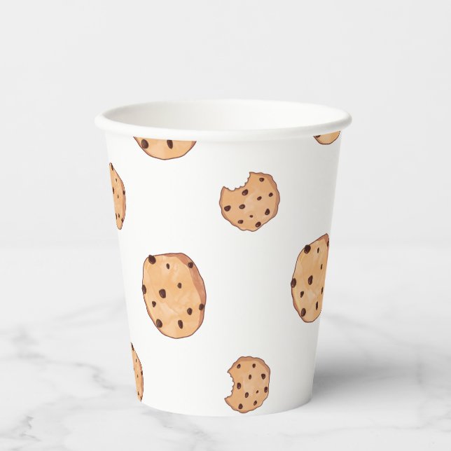 Cookie Birthday Party Paper Cups (Front)