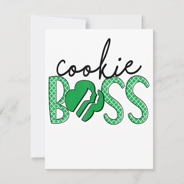 Cookie Boss Scout Girls Cookie Dealer Invitation (Front)