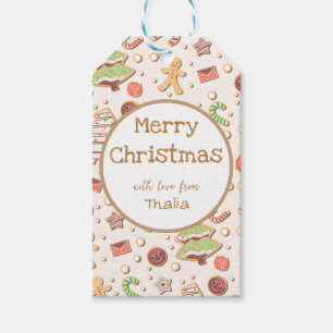 Cookie Christmas Pattern - Sweet and Festive Gift Tags