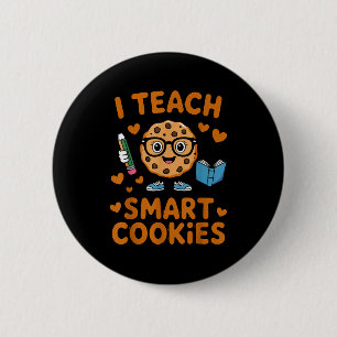 Cookie Costume Teacher S I Teach Smart Cookies Adu 2 Inch Round Button