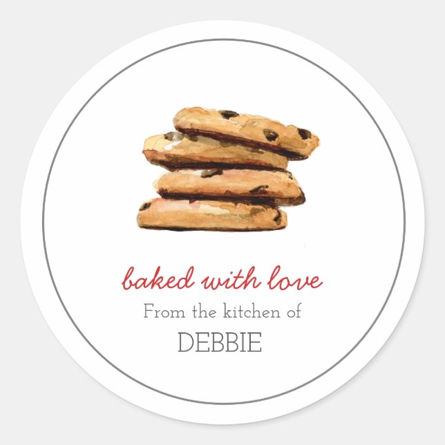 COOKIE cuite au four à l'amour bakers Sticker (Devant)