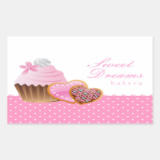 Cookie Cupcake Bakery Sticker Icing Dots