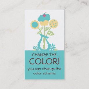 cookie cupcake bouquet baking business cards 2