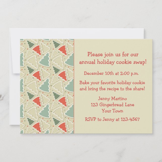 Cookie Cutters, Cookie Exchange Invitation (Front)