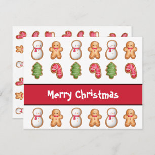 Cookie de Noël Personnalisé Carte Plat