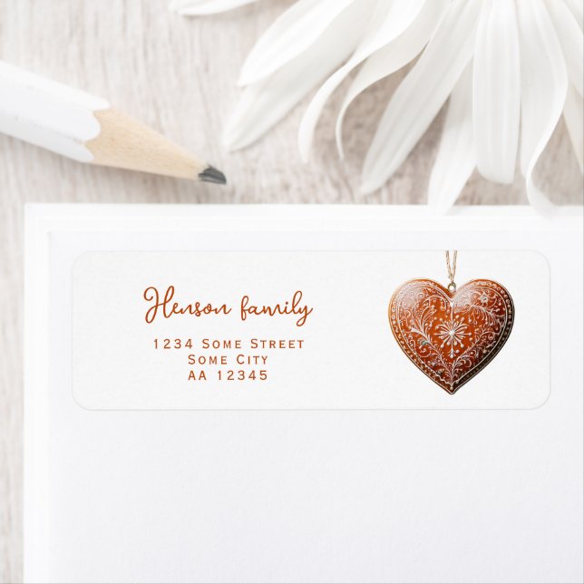 Cookie de Noël traditionnel décoré (En situation)