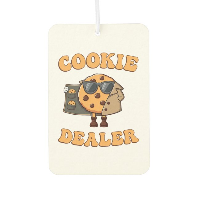 Cookie Dealer Funny Baking Air Freshener (Front)