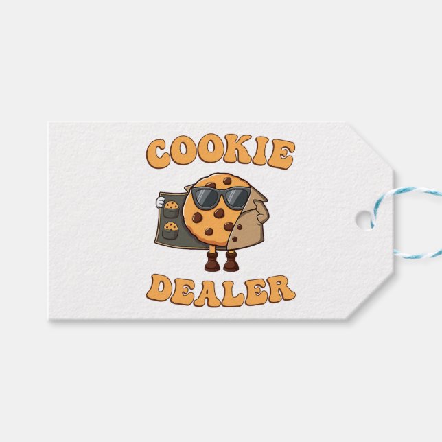 Cookie Dealer Funny Baking Gift Tags (Front (Horizontal))