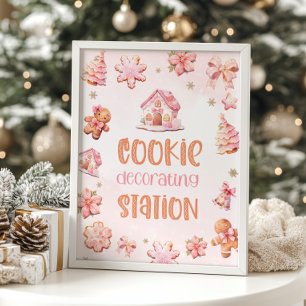 Cookie décoration station Noël Anniversaire