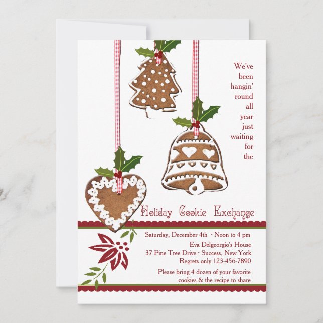 Cookie Decorations Swap Party Invitation (Front)