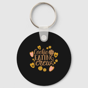 Cookie Eating Crew Fun Christmas Toddler T Shirt  Keychain