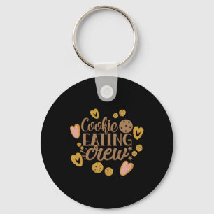 Cookie Eating Crew Fun Christmas Toddler T Shirt Keychain
