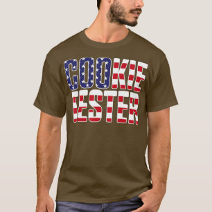 Cookie ester Chocolate Chip Baker Flag Christmas T-Shirt