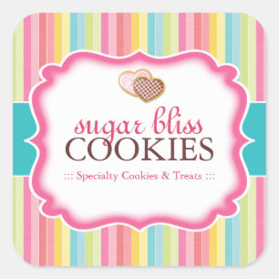 Cookie et dessert - Stickers Emballage