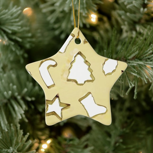 Cookie Exchange Ceramic Ornament (Tree)