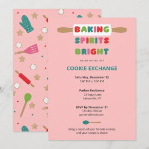 Cookie Exchange Christmas Invitations