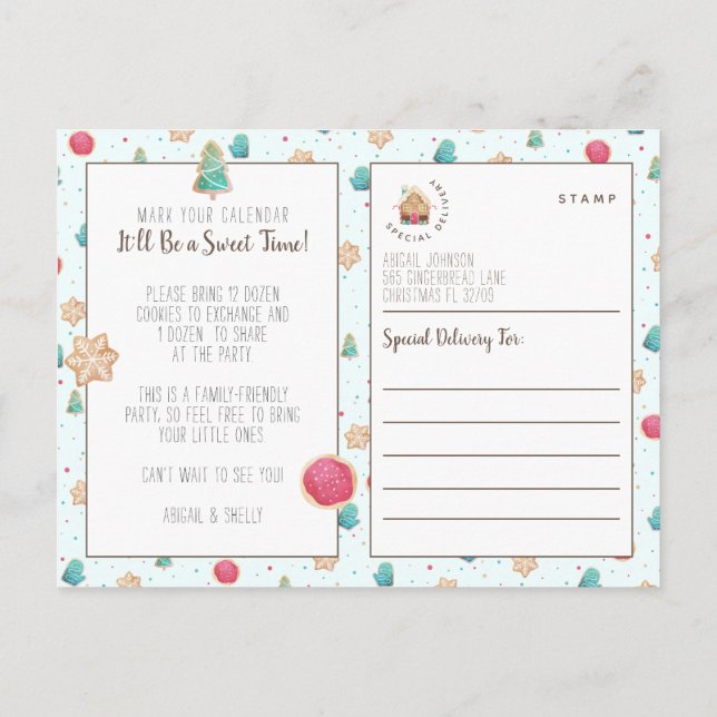 Cookie Exchange Christmas Party Budget Invitation (Dos)