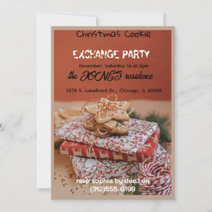 Cookie Exchange Christmas Party Invitation