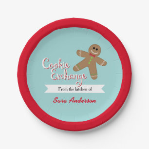 Cookie Exchange, From the kitchen of, Personalized Paper Plate