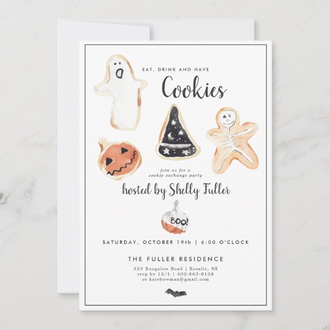 Cookie Exchange | Halloween Baking Party (Front)