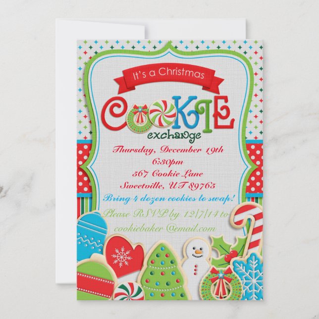 Cookie Exchange Invitation (Front)