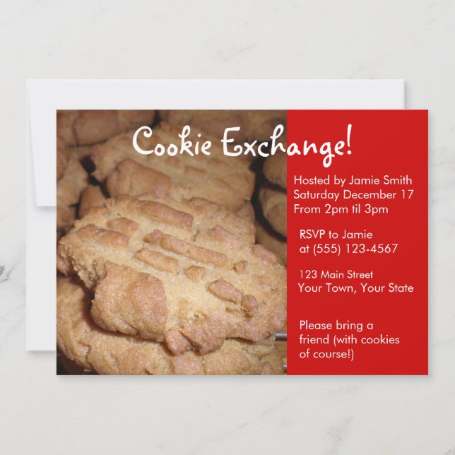Cookie Exchange Party Invitation (Front)