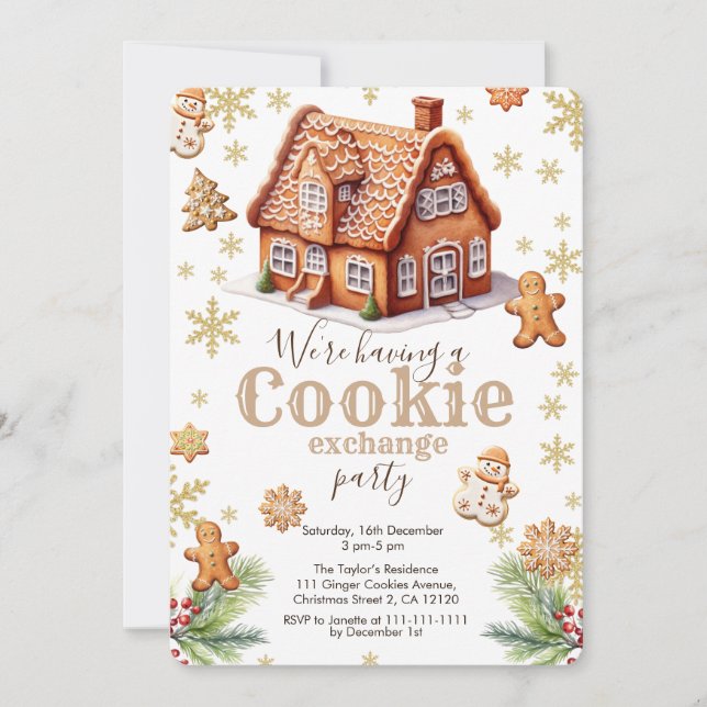 Cookie Exchange Party INVITATION (Front)