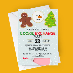 Cookie Exchange Party Invitation