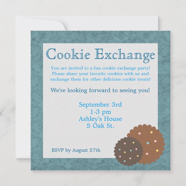 Cookie Exchange Party Invitation (Front)