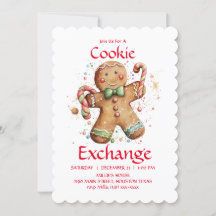 Cookie Exchange Party Invitation You Customize