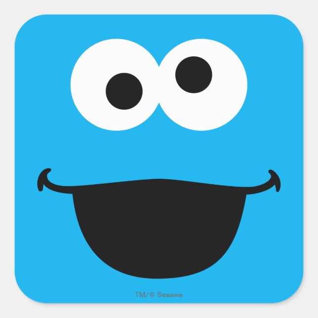 Cookie Face Art Square Sticker (Front)