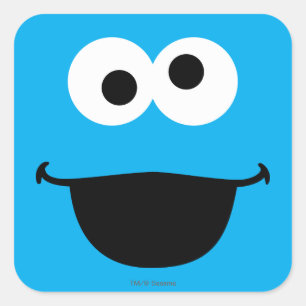 Cookie Face Art Square Sticker