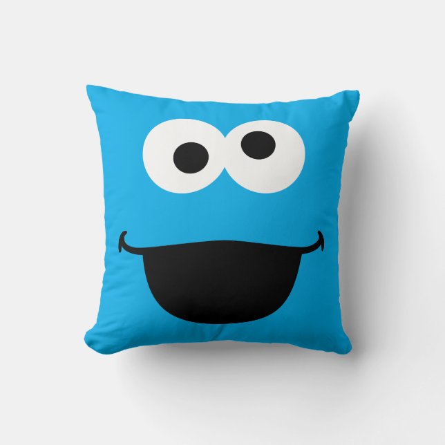 Cookie Face Art Throw Pillow (Front)