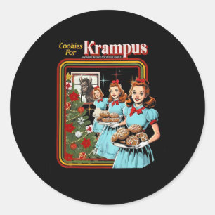 Cookie For Krampus Christmas Classic Round Sticker