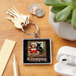 Cookie For Krampus Merry Krampus Christmas Horror Keychain
