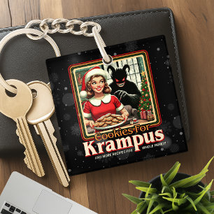 Cookie For Krampus Merry Krampus Christmas Horror Keychain