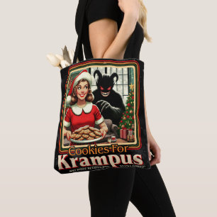 Cookie For Krampus Merry Krampus Christmas Horror Tote Bag