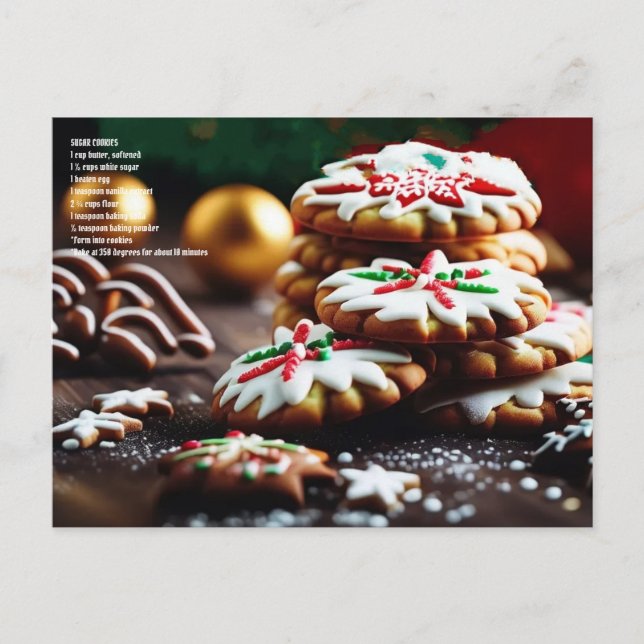 Cookie Holiday Postcard (Front)