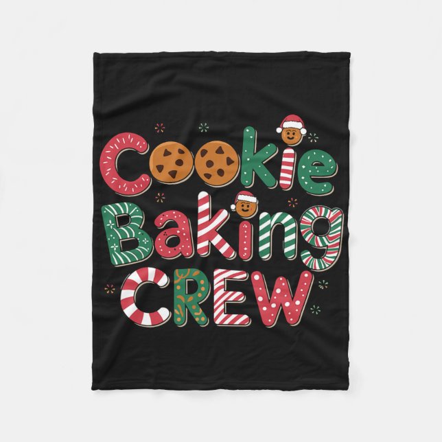 Cookie King Crew Christmas Costume  Fleece Blanket (Front)