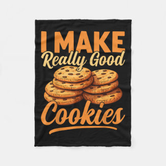 Cookie Maker Co. Uni-adults Humourous Modern Black Fleece Blanket