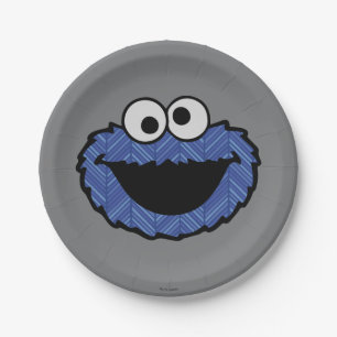 Cookie Monster 80's Throwback Paper Plate