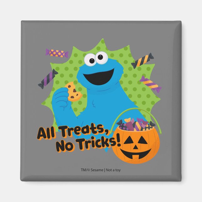 Cookie Monster | All Treats, No Tricks! Magnet (Front)