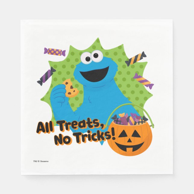 Cookie Monster | All Treats, No Tricks! Napkin (Front)