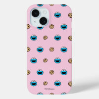 Cookie Monster and Cookies Pink Pattern