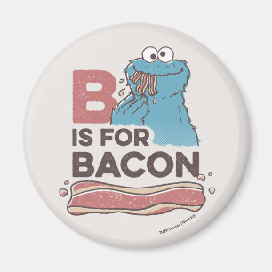 Cookie Monster B is for Bacon Magnet