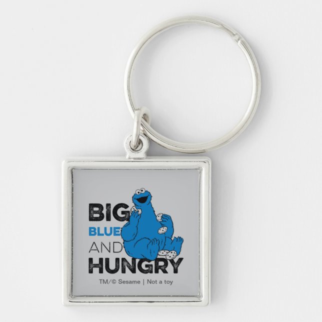 Cookie Monster | Big Blue & Hungry Keychain (Front)