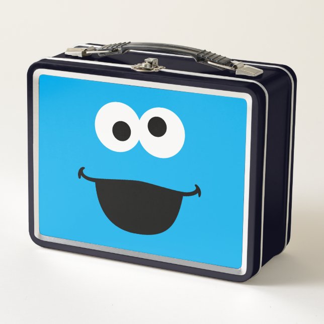 Cookie Monster Big Face Metal Lunch Box (Front)