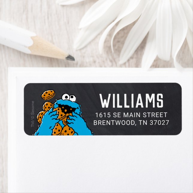 Cookie Monster Birthday Chalkboard  (Insitu)