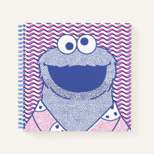 Cookie Monster Button Down Cookie Shirt Notebook