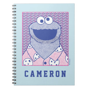 Cookie Monster   Button Down Cookie Shirt Notebook